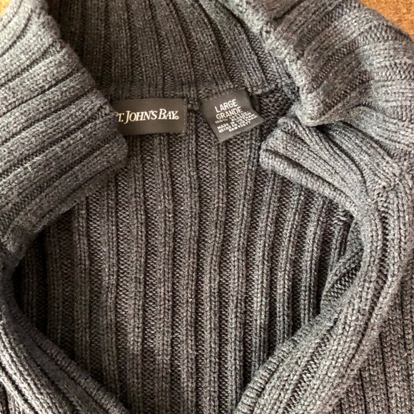 St. John’s Bay Full Zip-Up Sweater - Picture 2 of 3